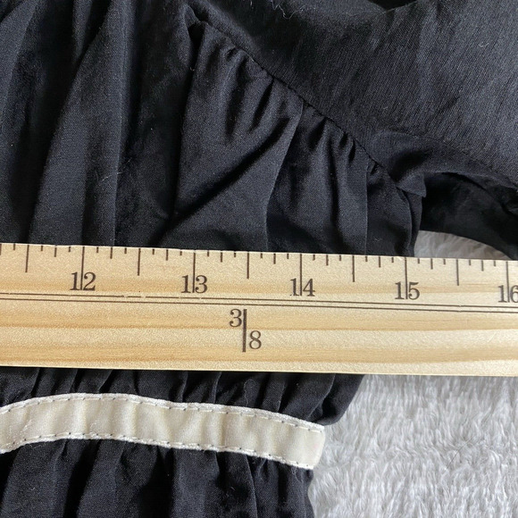 Thirty Thirty Milkmaid Cropped Top Women S Lot of 2 Black Cream Smocked Boho NWT - Picture 9 of 11
